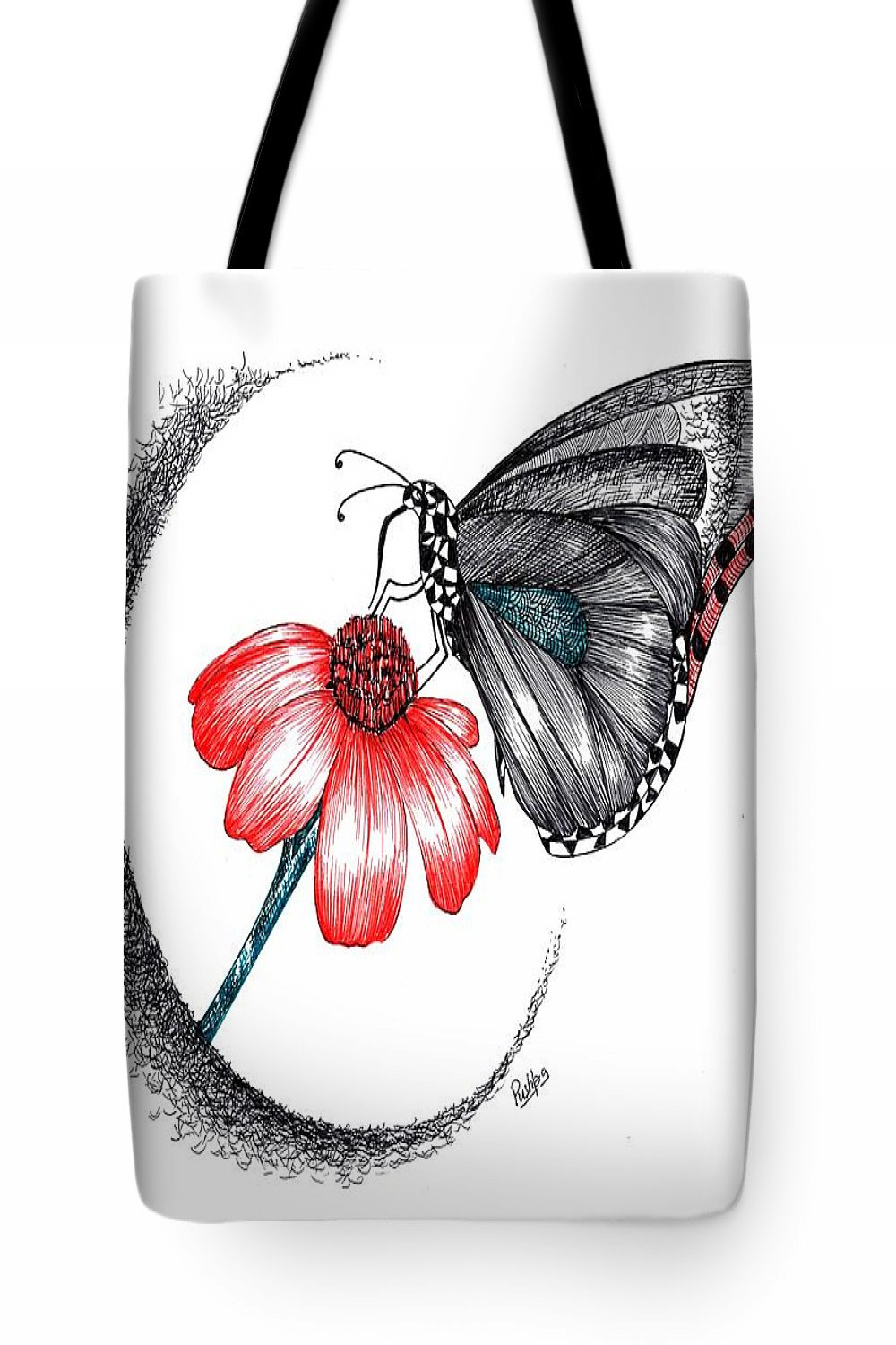 Butterfly Tote Bag by Pushpa Sharma - Pixels