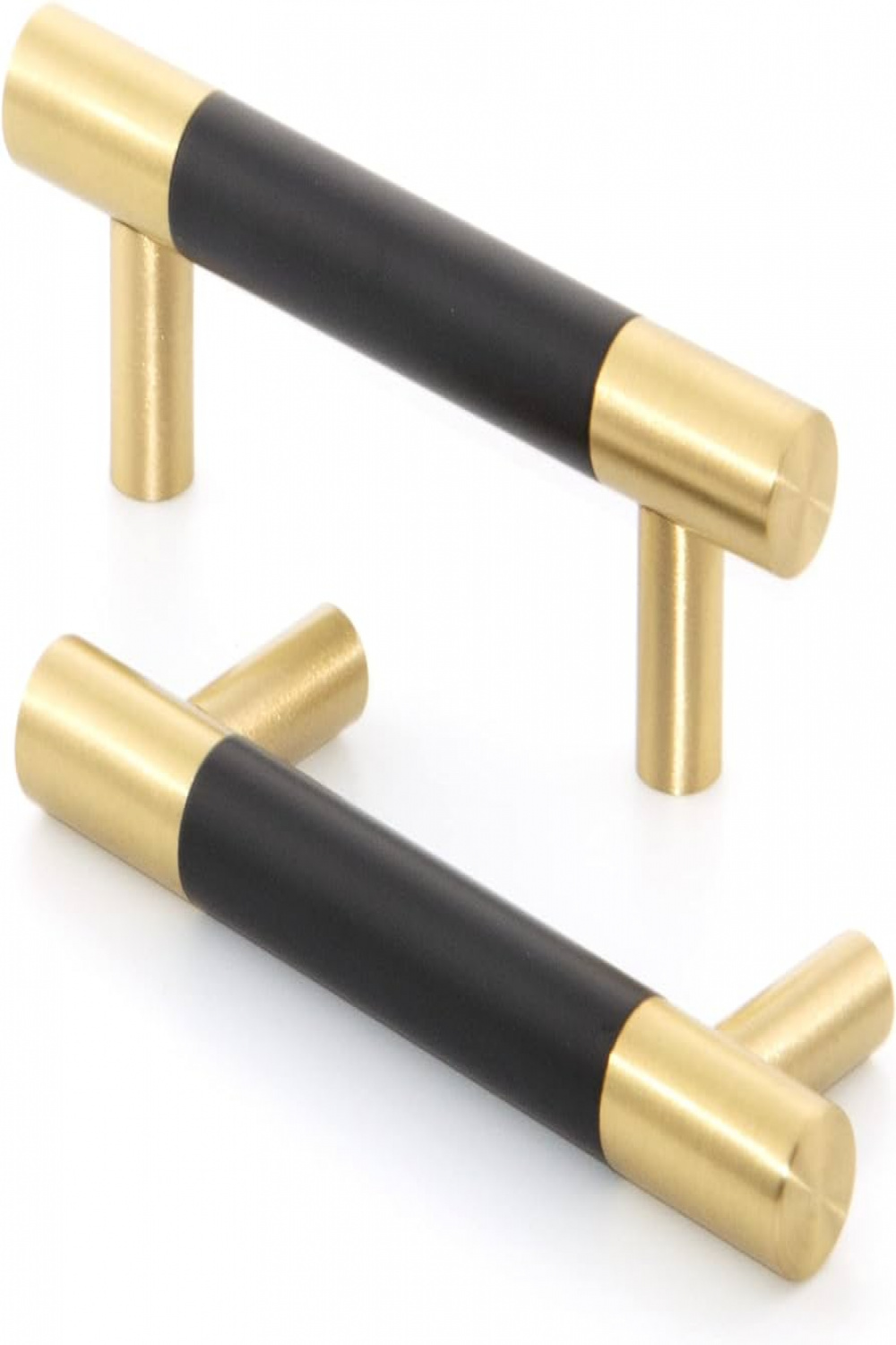 Cabinet Handles Gold Drawer Handles with Black Planting Cupboard