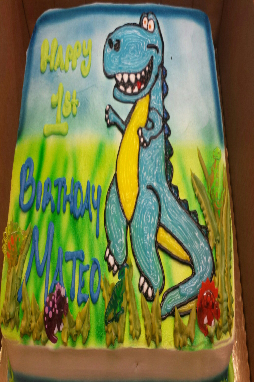 Calumet Bakery Dinosaur Drawing Sheet Cake  Cakes for boys