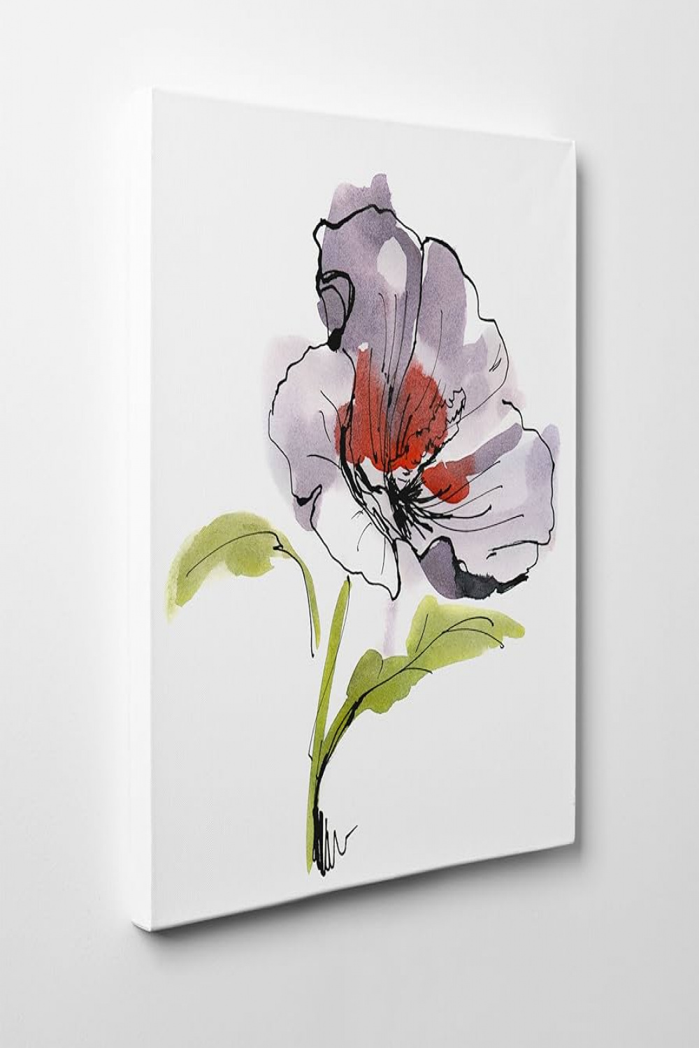 Canvas Modern Painting - Flowers - Drawing - Elegant Illustration