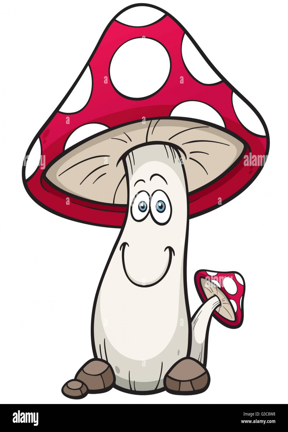 Cartoon mushrooms hi-res stock photography and images - Alamy