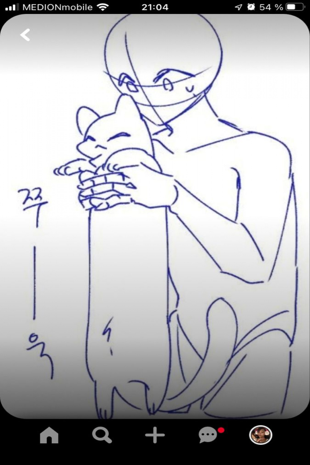 Cat and Person art  Anime poses reference, Person drawing, Cat