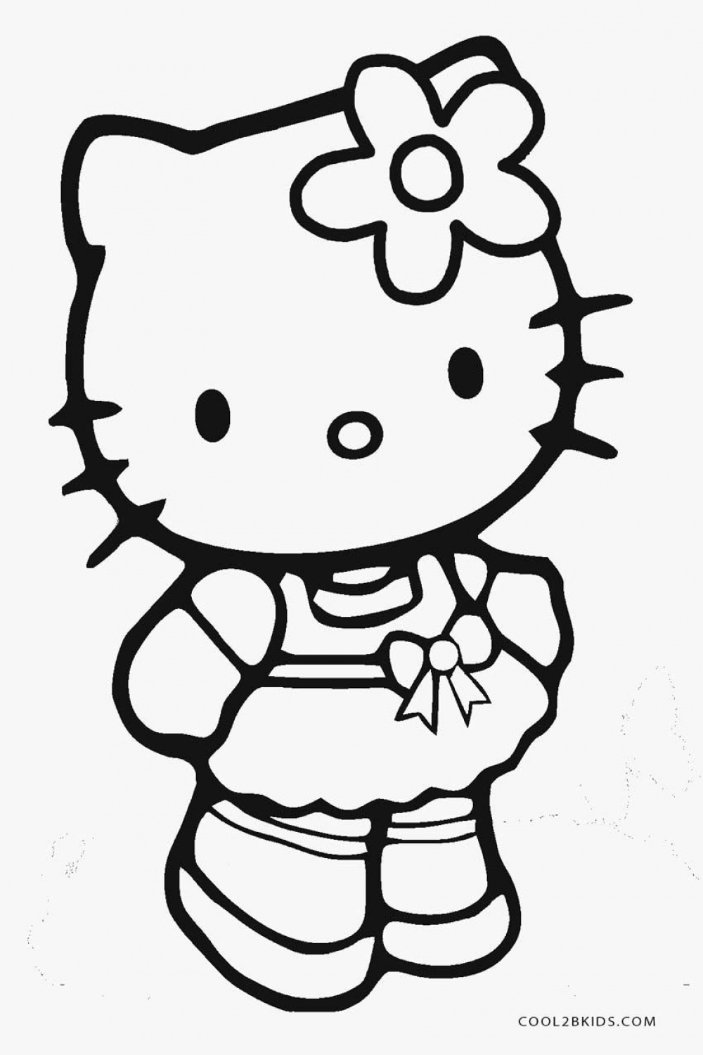 Cat coloring book, Hello kitty drawing, Hello kitty coloring