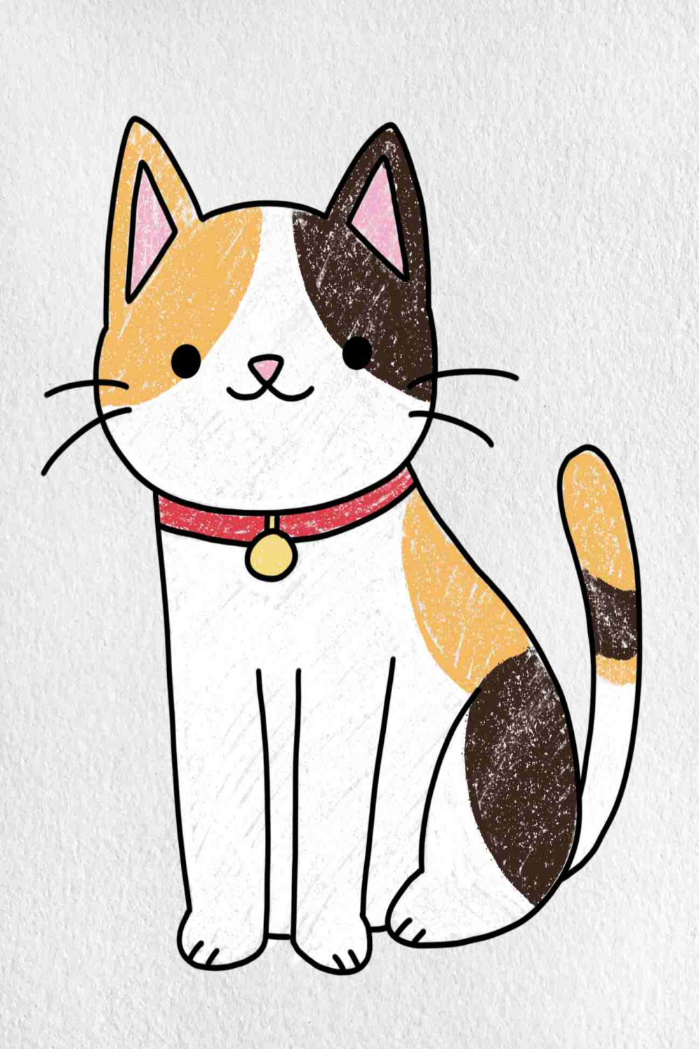 Cat Drawing for Kids - HelloArtsy