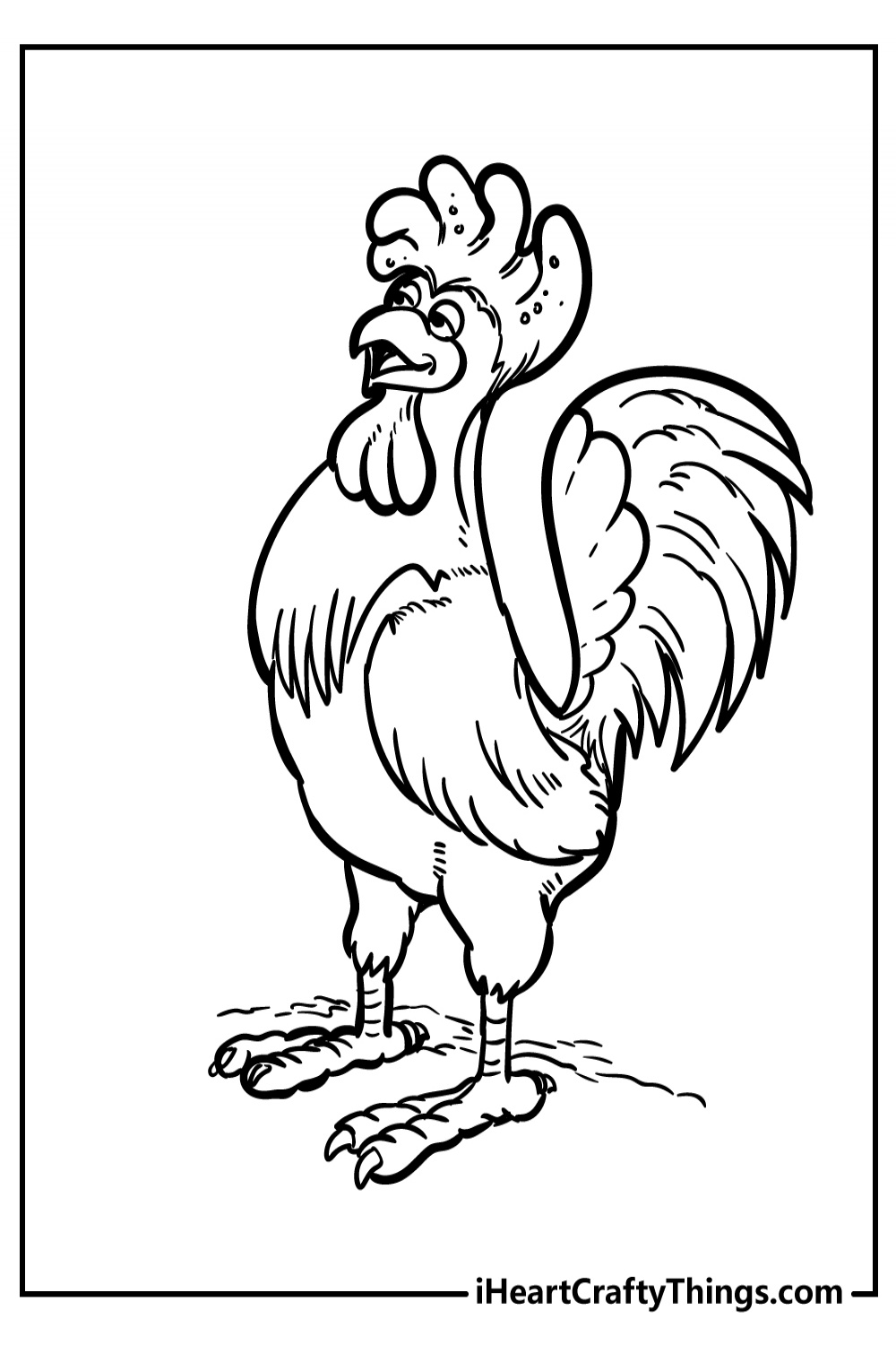 Chicken Coloring Pages (% Free Printables)