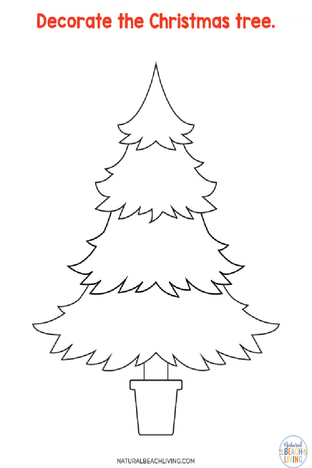 Christmas Art Drawing Prompts for Kids - Natural Beach Living