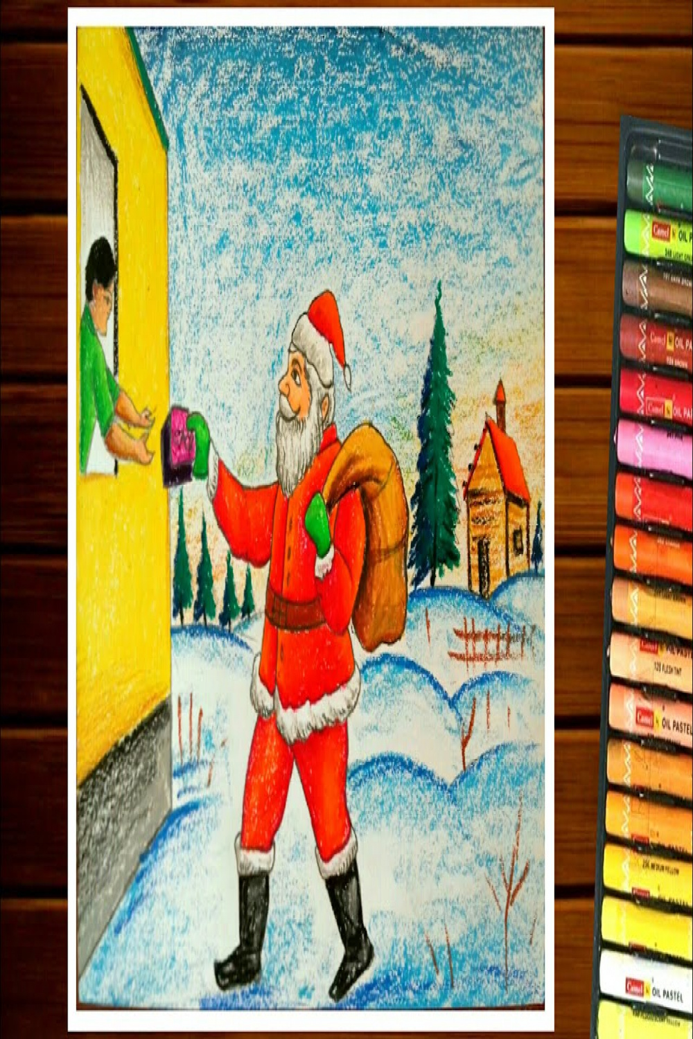 Christmas day drawing competitionhow to draw santa claus easy
