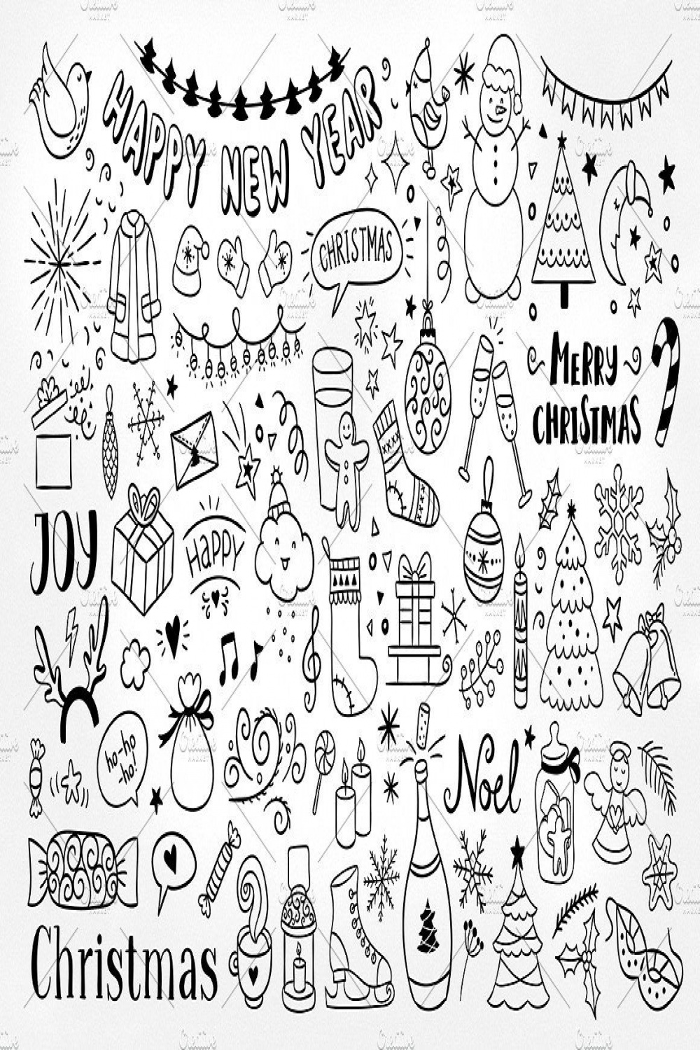 Christmas Doodles  Christmas doodles, New year doodle, Christmas