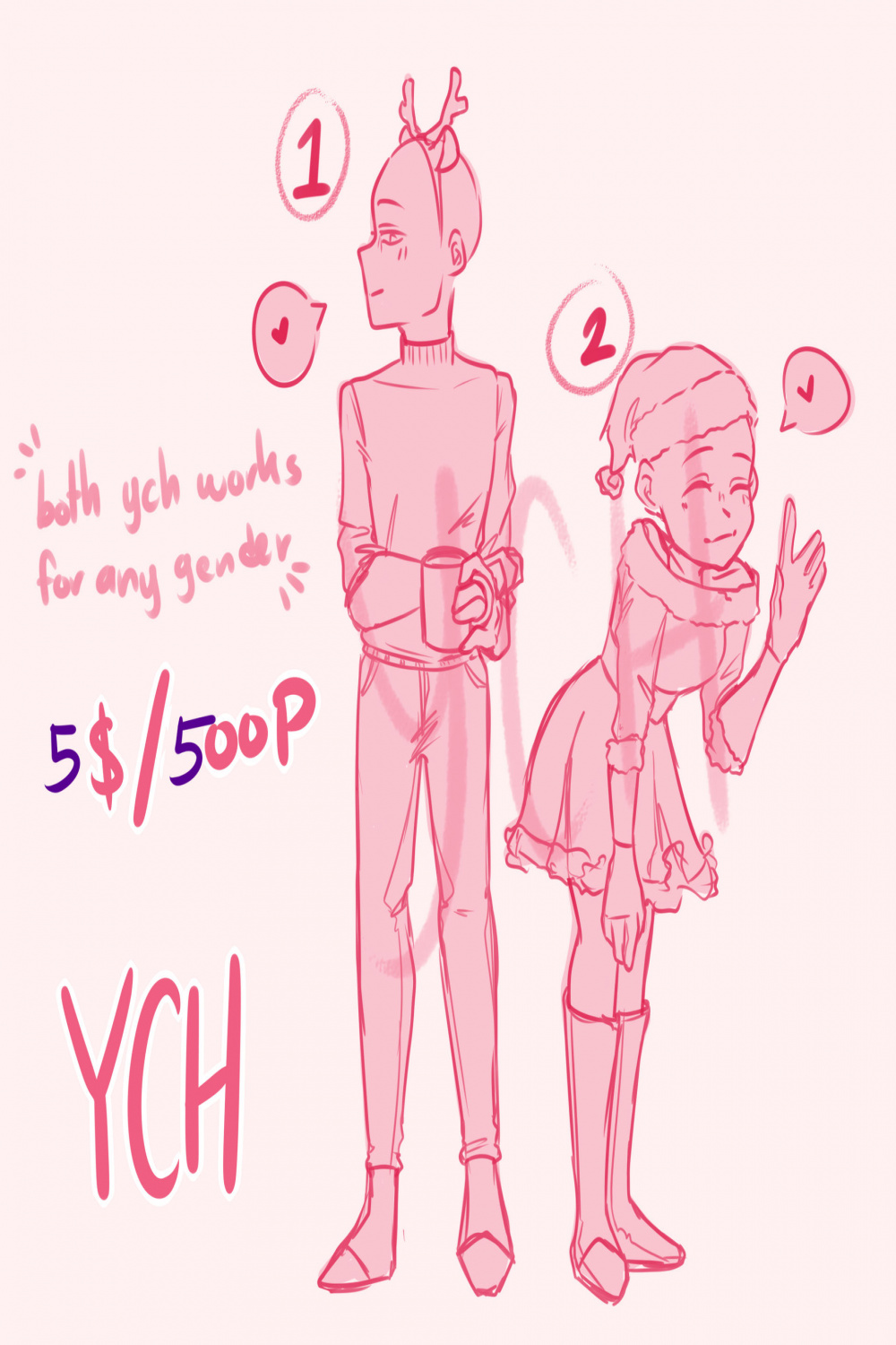 Christmas YCH [ CLOSED ] by chuupew on DeviantArt