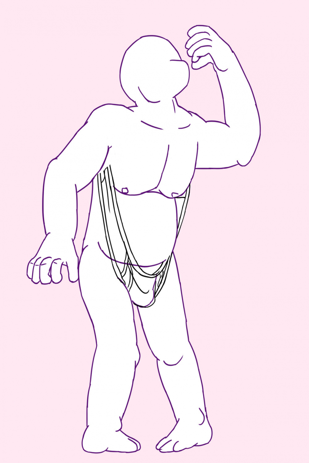 Chubby guy BASE by oshawoth on DeviantArt