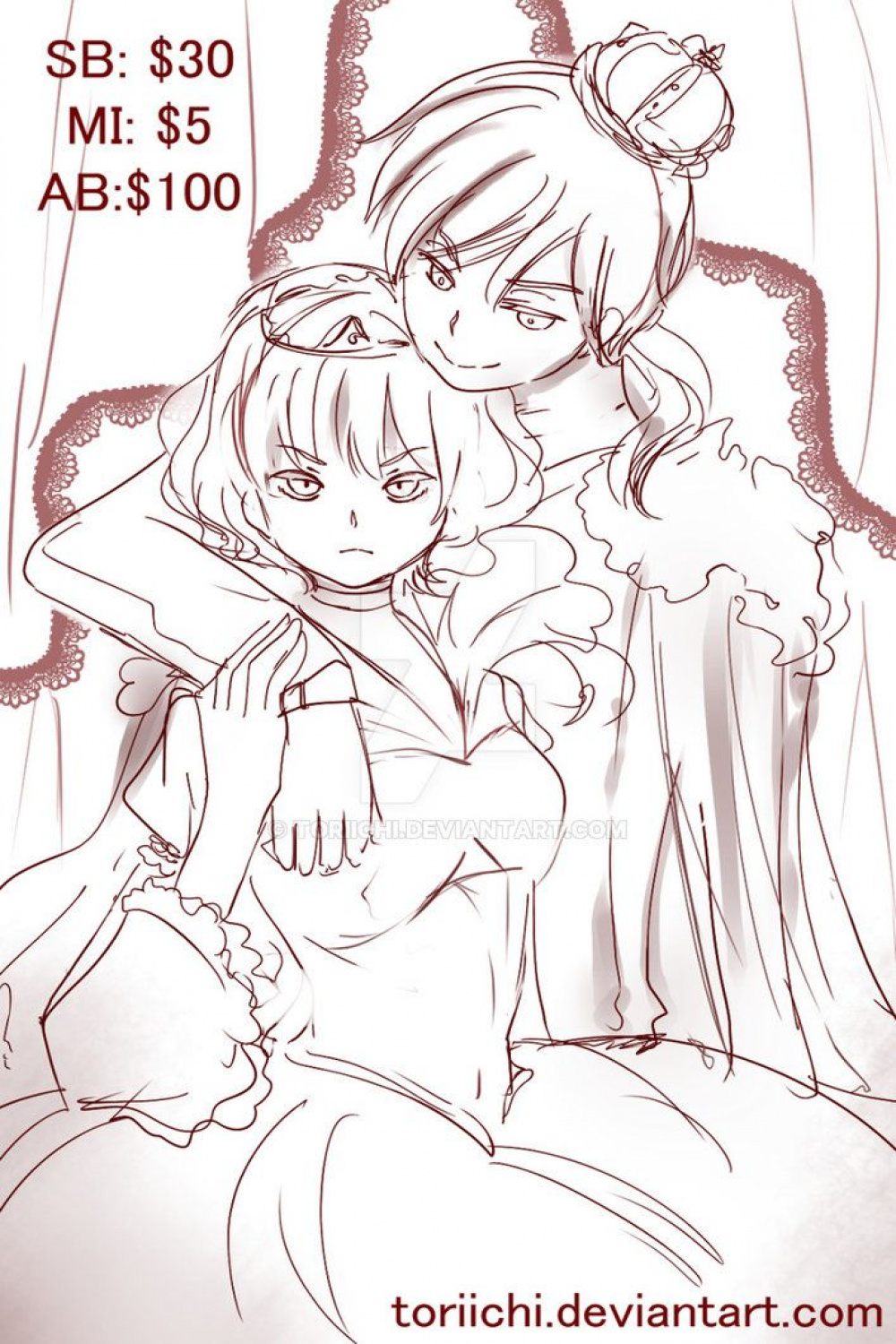 CLOSED] YCH auction: The King and Queen by Toriichi on DeviantArt