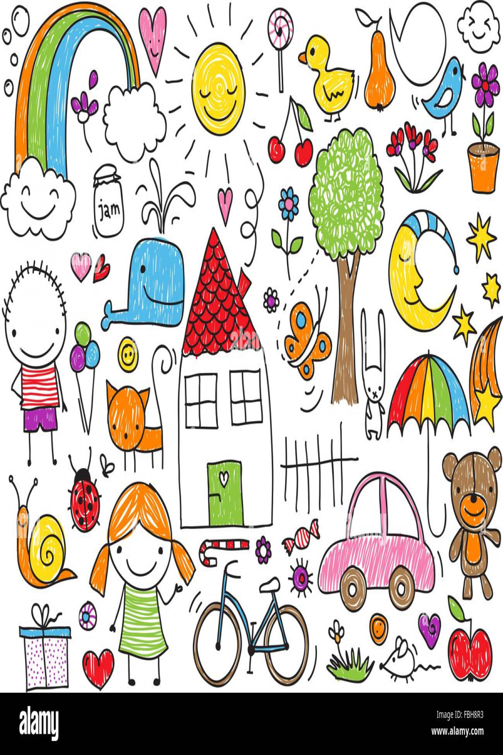 Collection of cute children