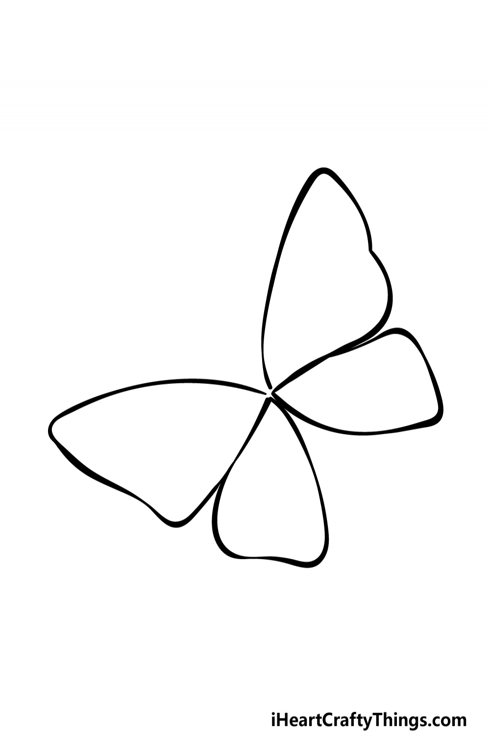 Colorful Butterfly Drawing - How To Draw A Colorful Butterfly Step