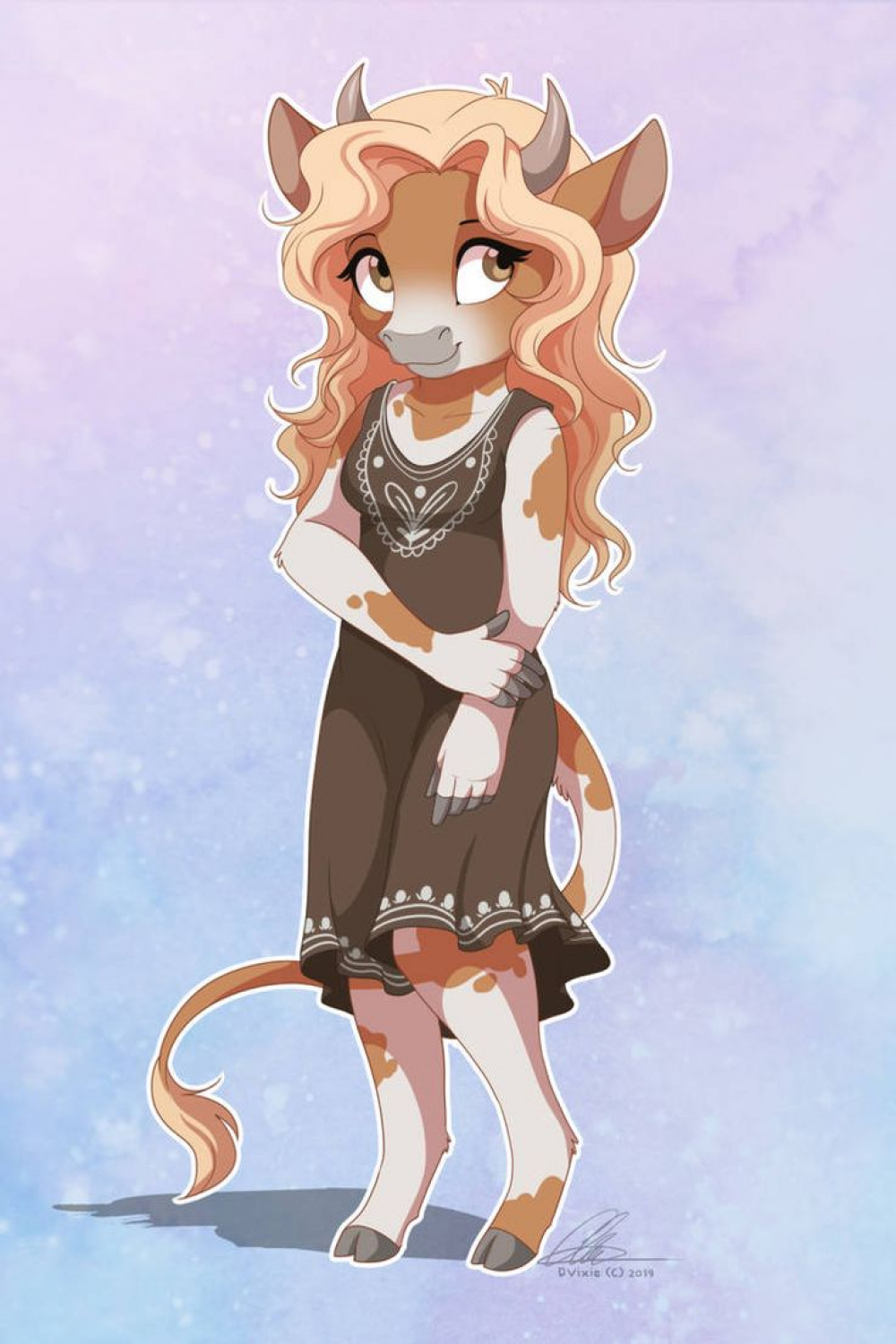 commission] Cow Girl by DVixie on DeviantArt  Furry art, Anthro