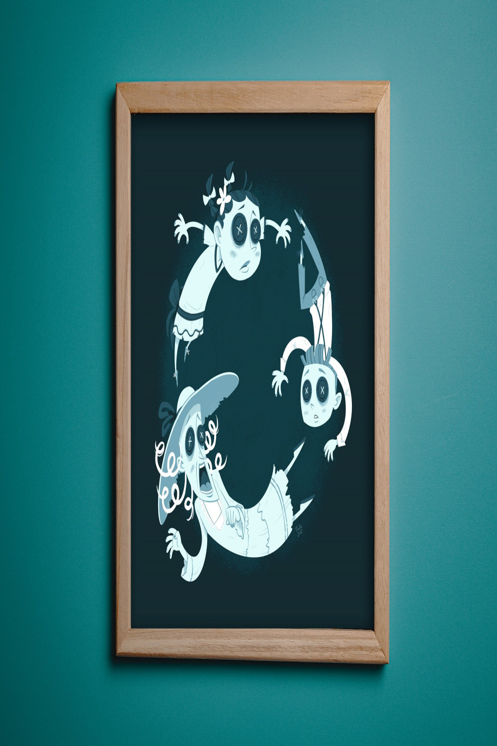 Coraline Ghost Children Art Print . X . Cm. /