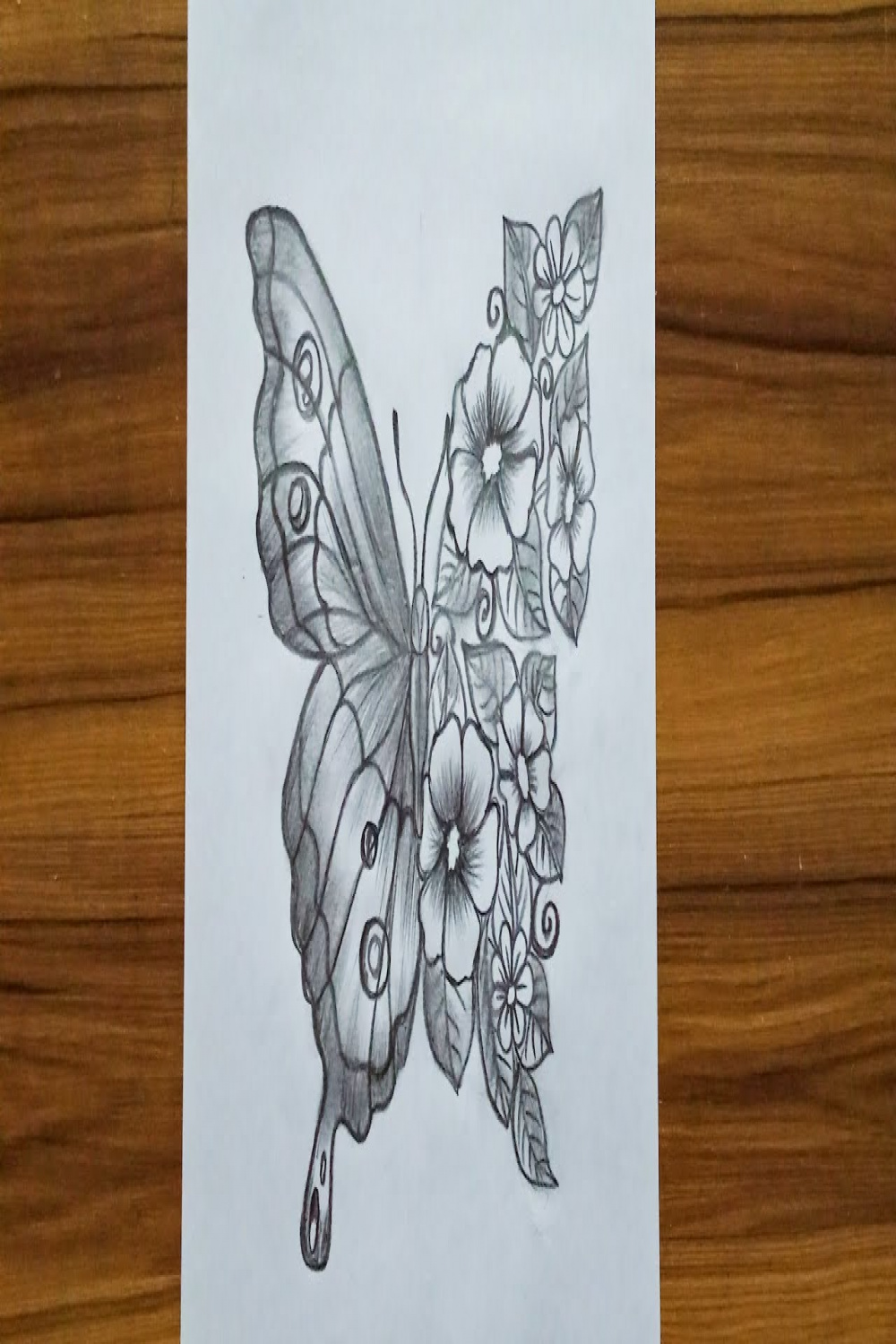 Creative Butterfly drawing /How to draw a creative butterfly /pencil sketch  tutorial for beginners.