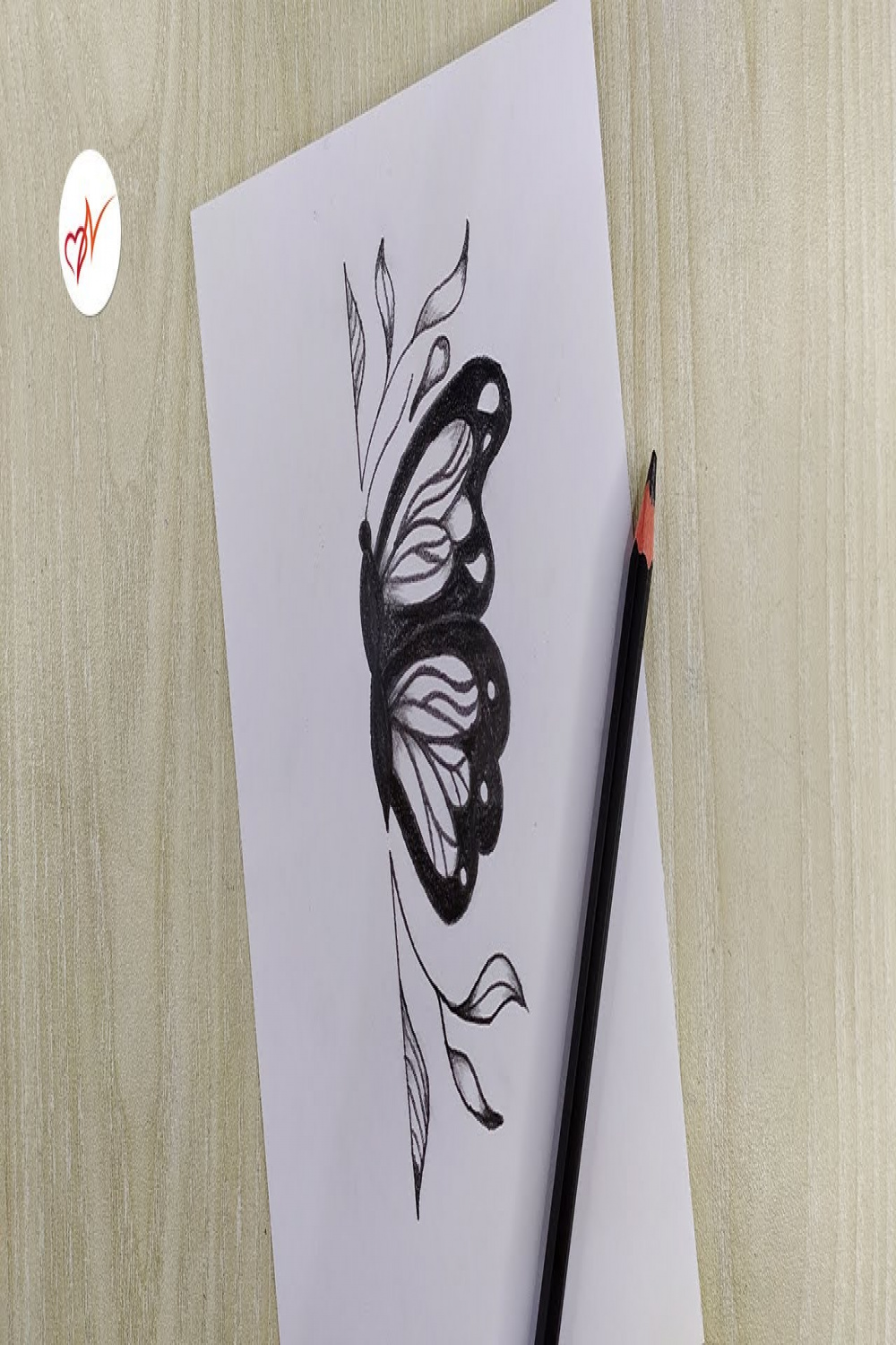 Creative butterfly drawing with pencil  How to draw a butterfly easily