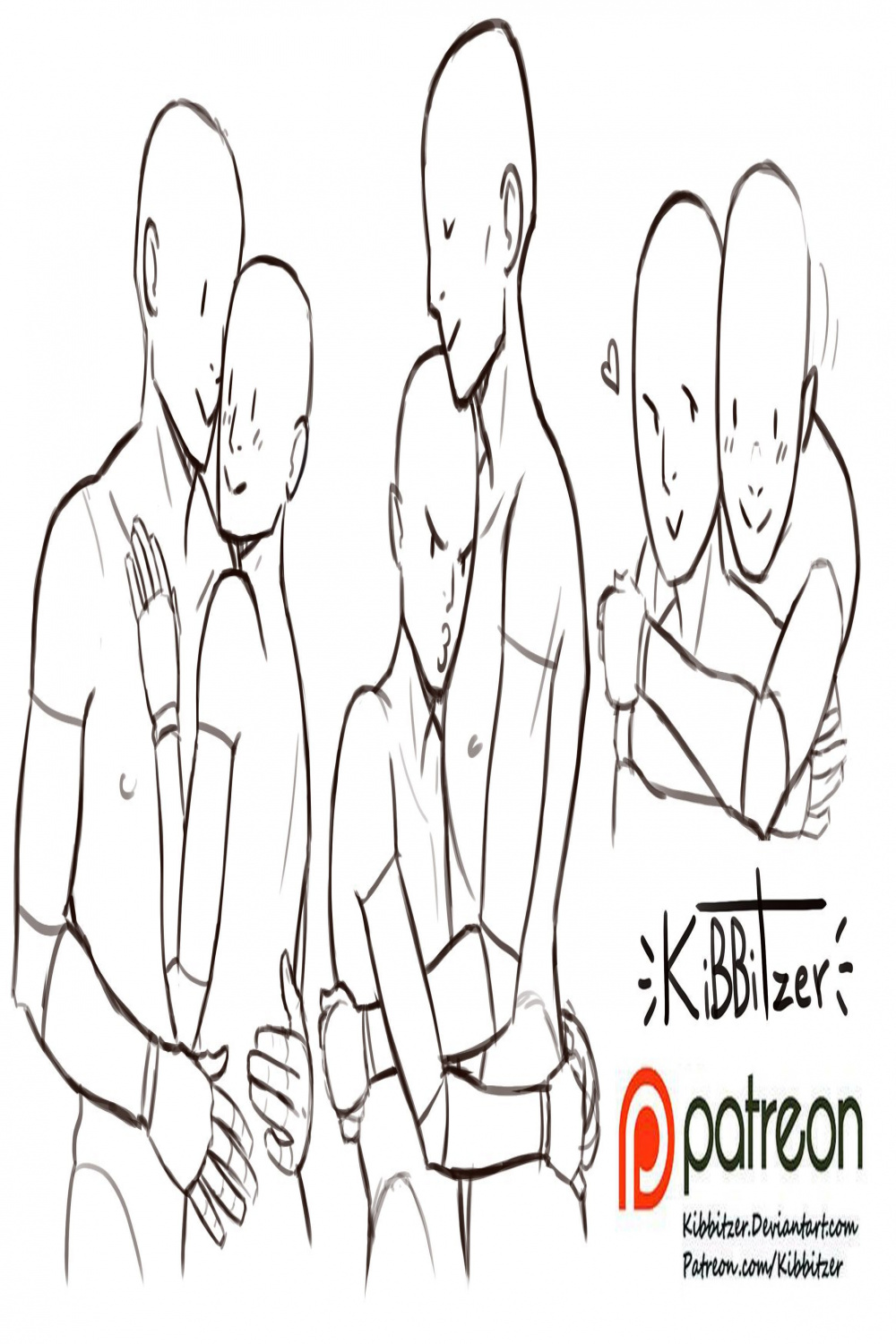 Cuddles reference sheet   Kibbitzer  Drawing reference, Hugs