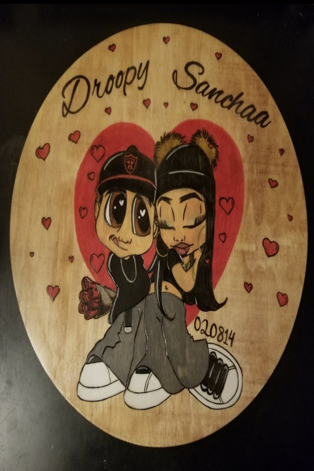 Custom Cartoon couple Chicano Love chicano love - Etsy