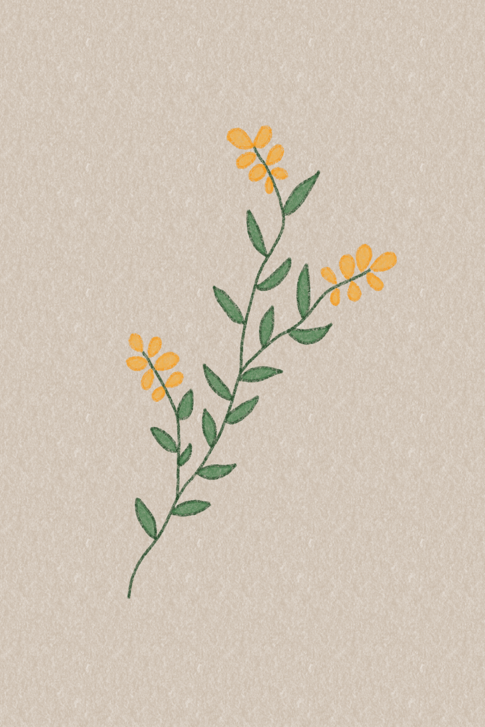 Cute Aesthetic Yellow Flowers Wallpaper Drawing  Flores amarillas