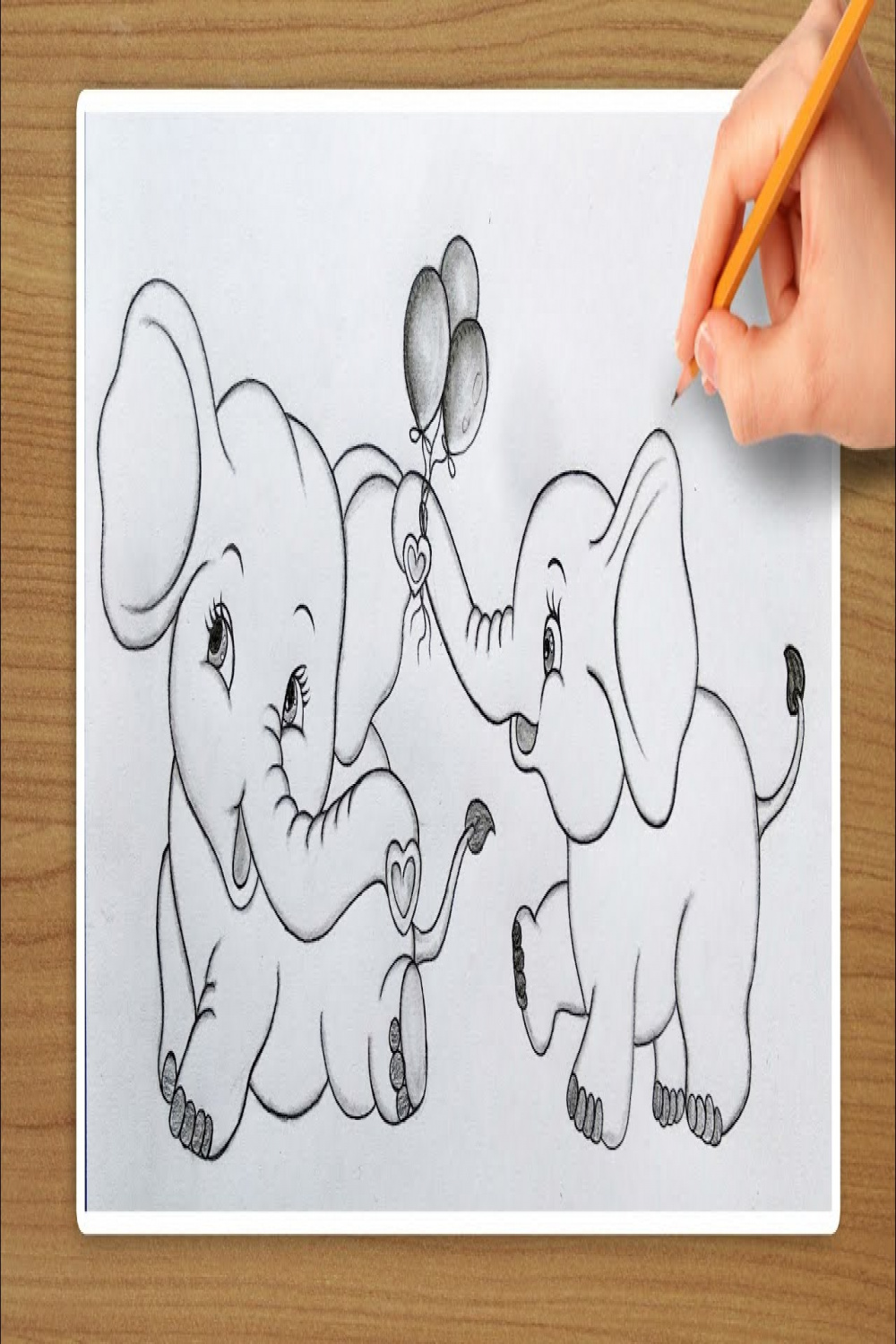 Cute Elephants Drawing  Step By Step  Easy Drawing  Tutorial  Baby  Elephant Drawing Pencil
