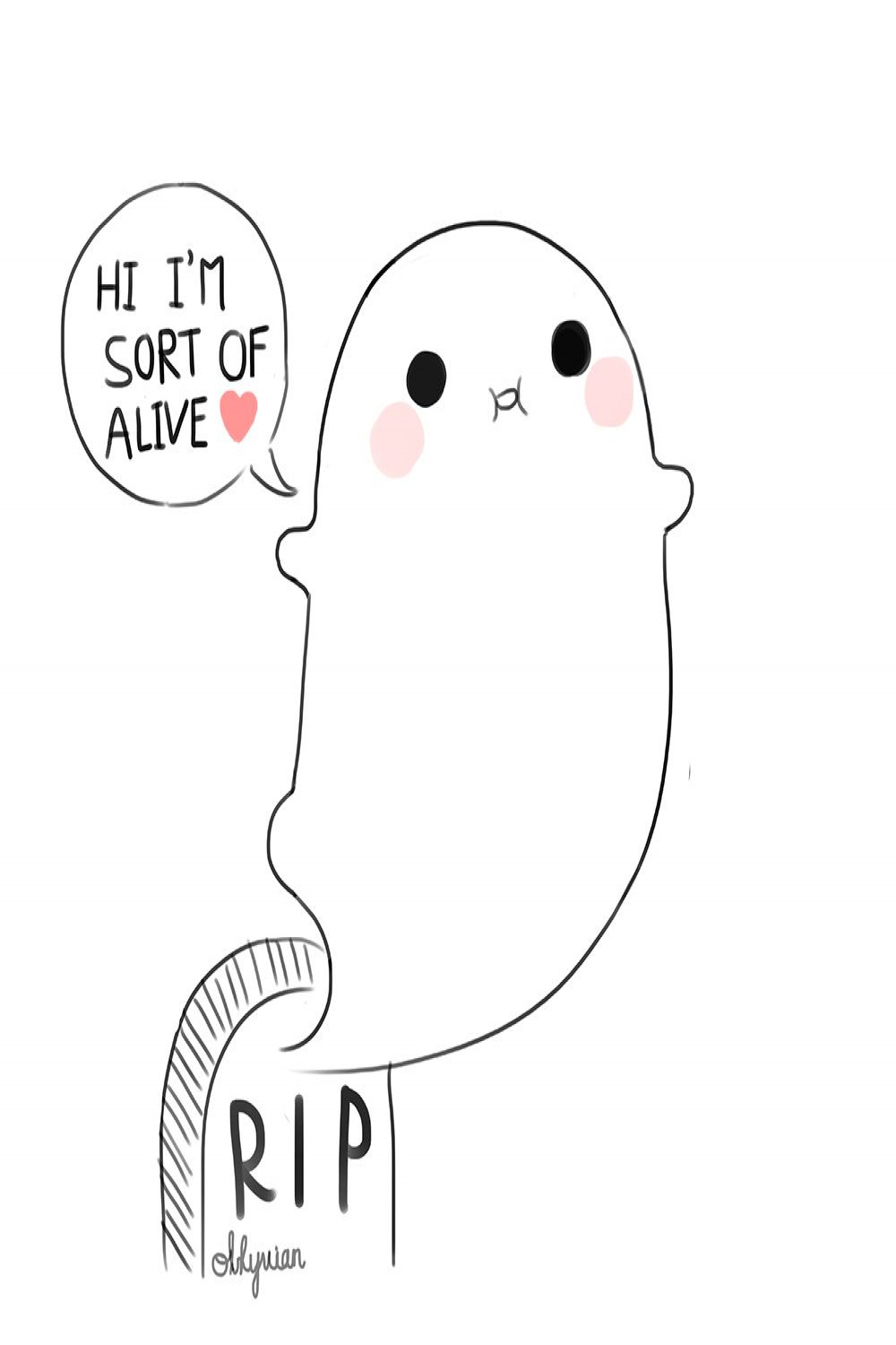 Cute ghost  Cute drawings, Cute ghost, Doodles