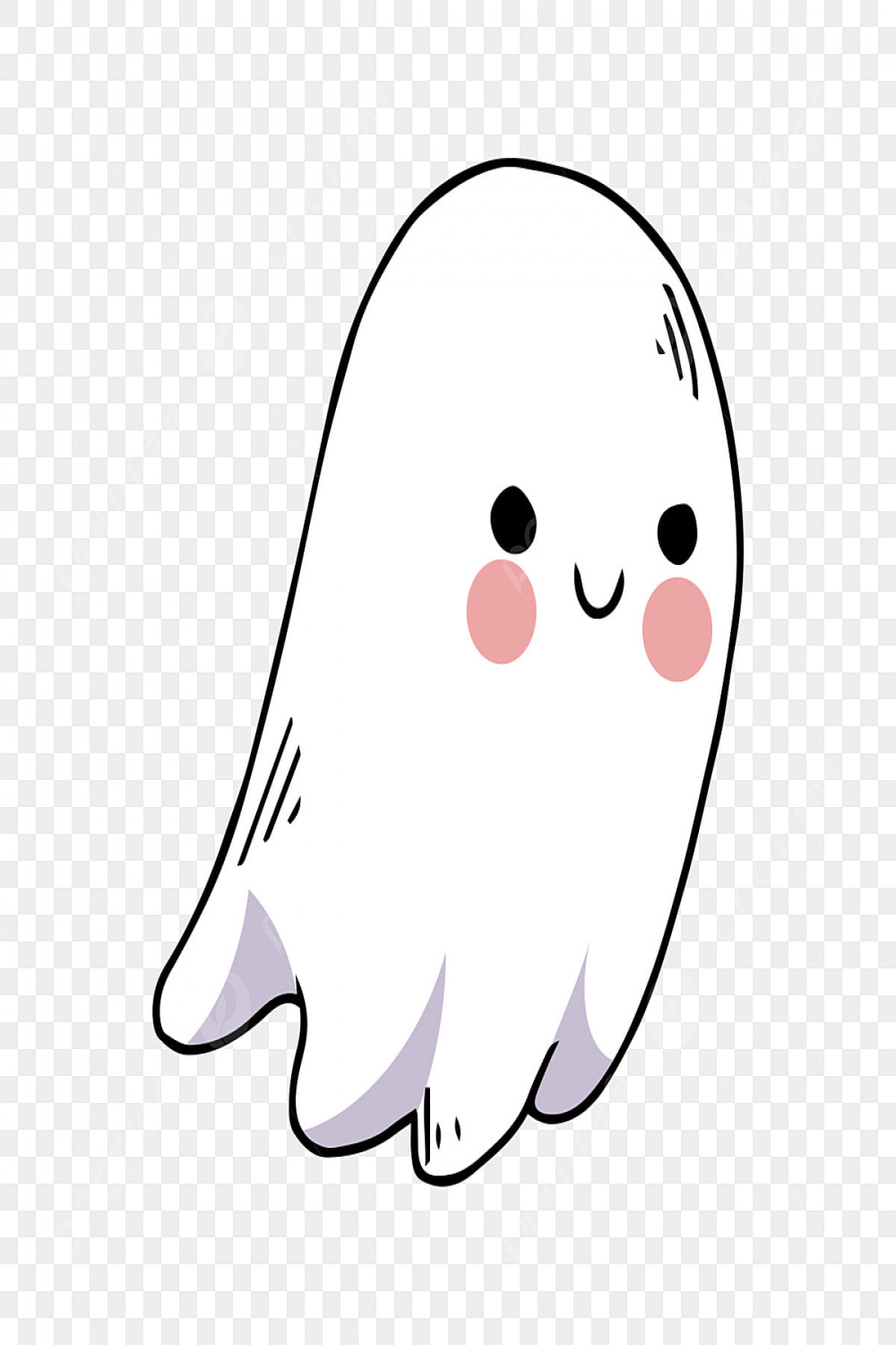 Cute Ghost PNG, Vector, PSD, and Clipart With Transparent