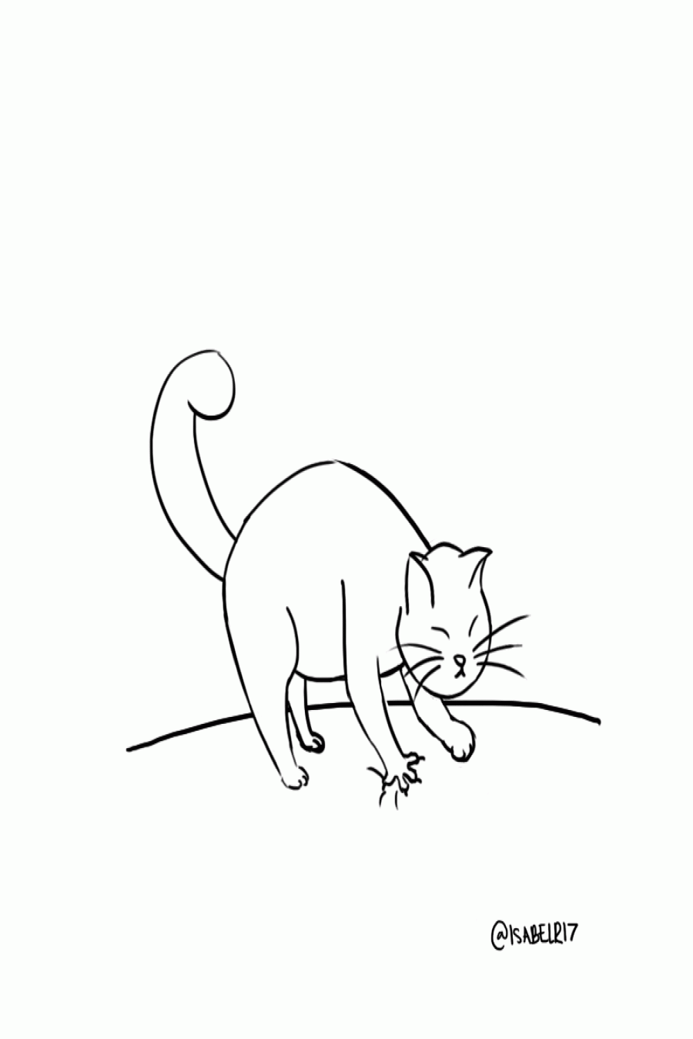 Cute kitty gif cat kneading  Drawing illustrations, Ink quotes