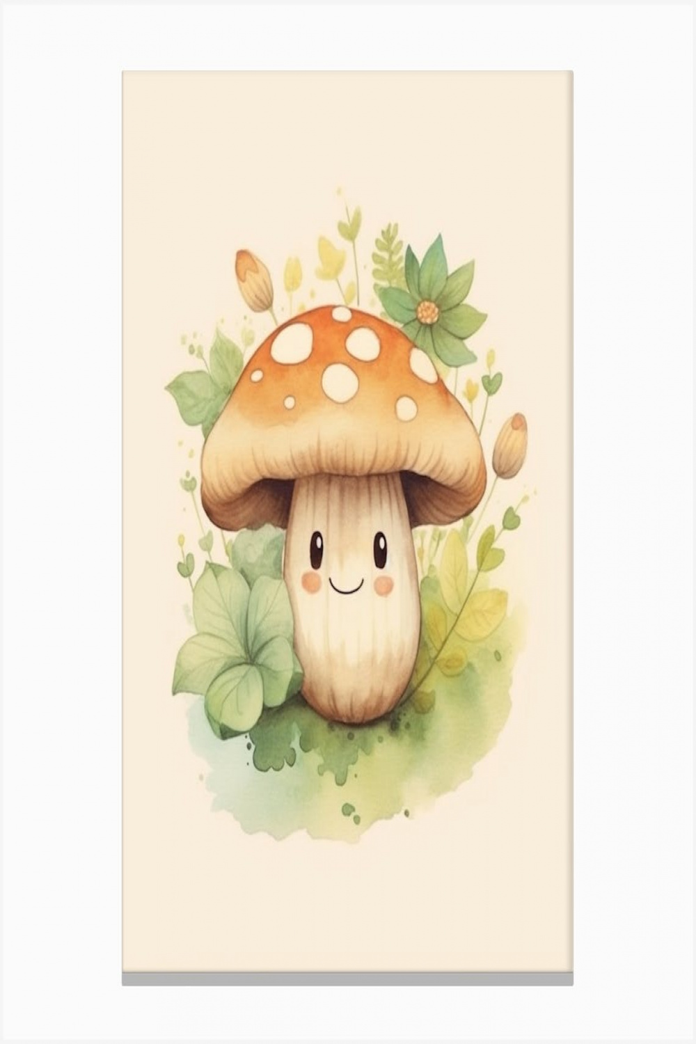 Cute Mushroom Nursery  Canvas Print