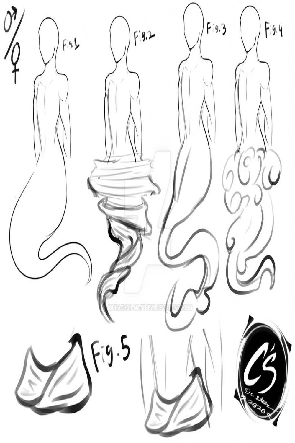 Djinn/Genie/Ghost Tail Design [Hero Forge] by johnathon-matthews