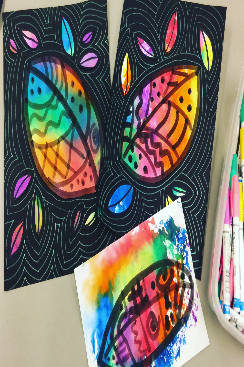 Donna Staten  rd grade art lesson, First grade art, Classroom