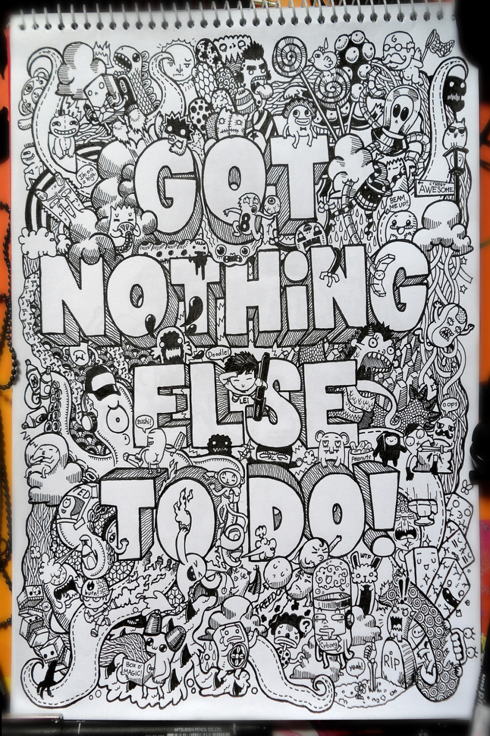 - DOODLES Batch  : Full Page Drawings on Behance
