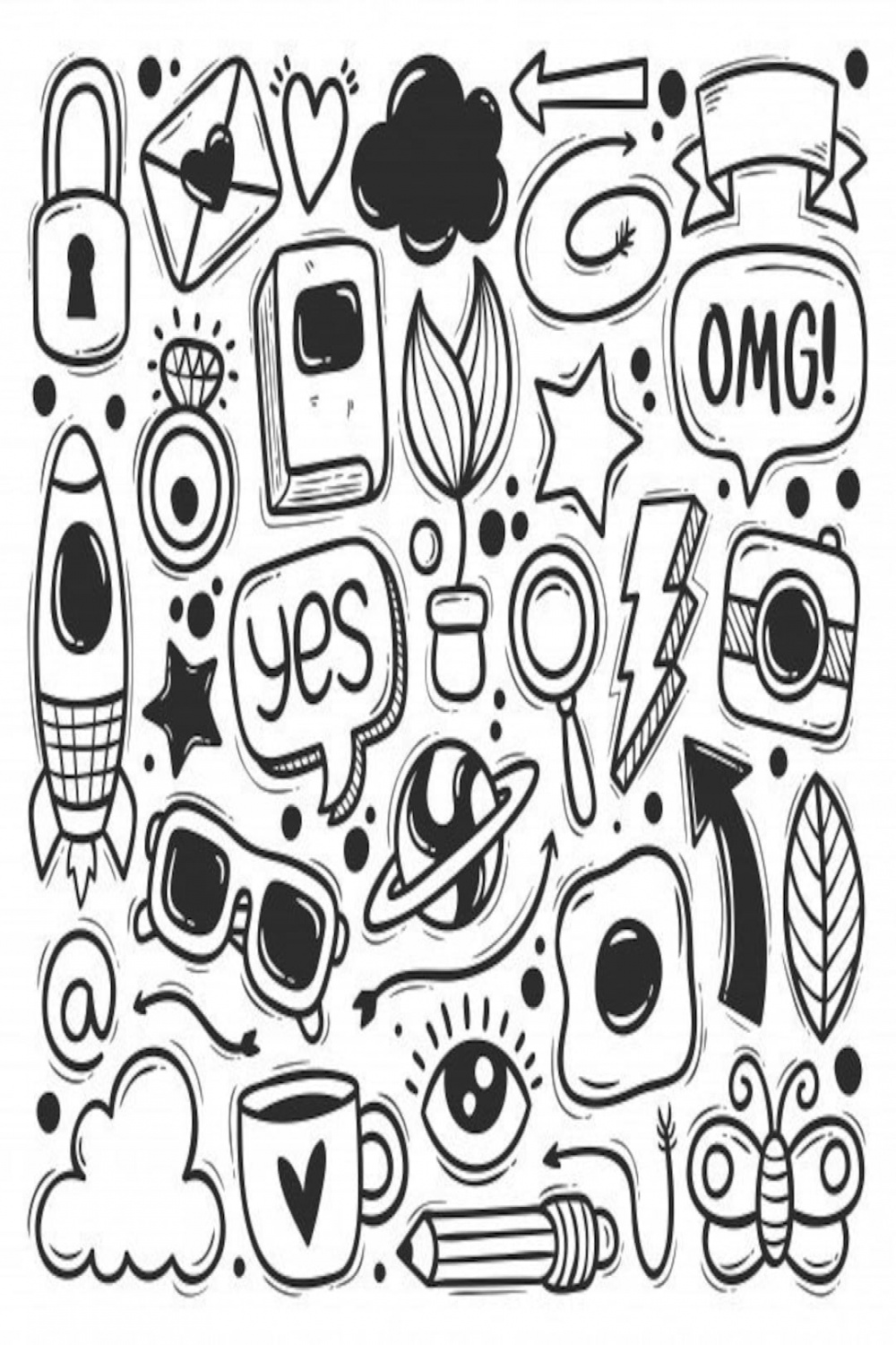 Downloadable List of  Random Things to Draw Drawing - Etsy