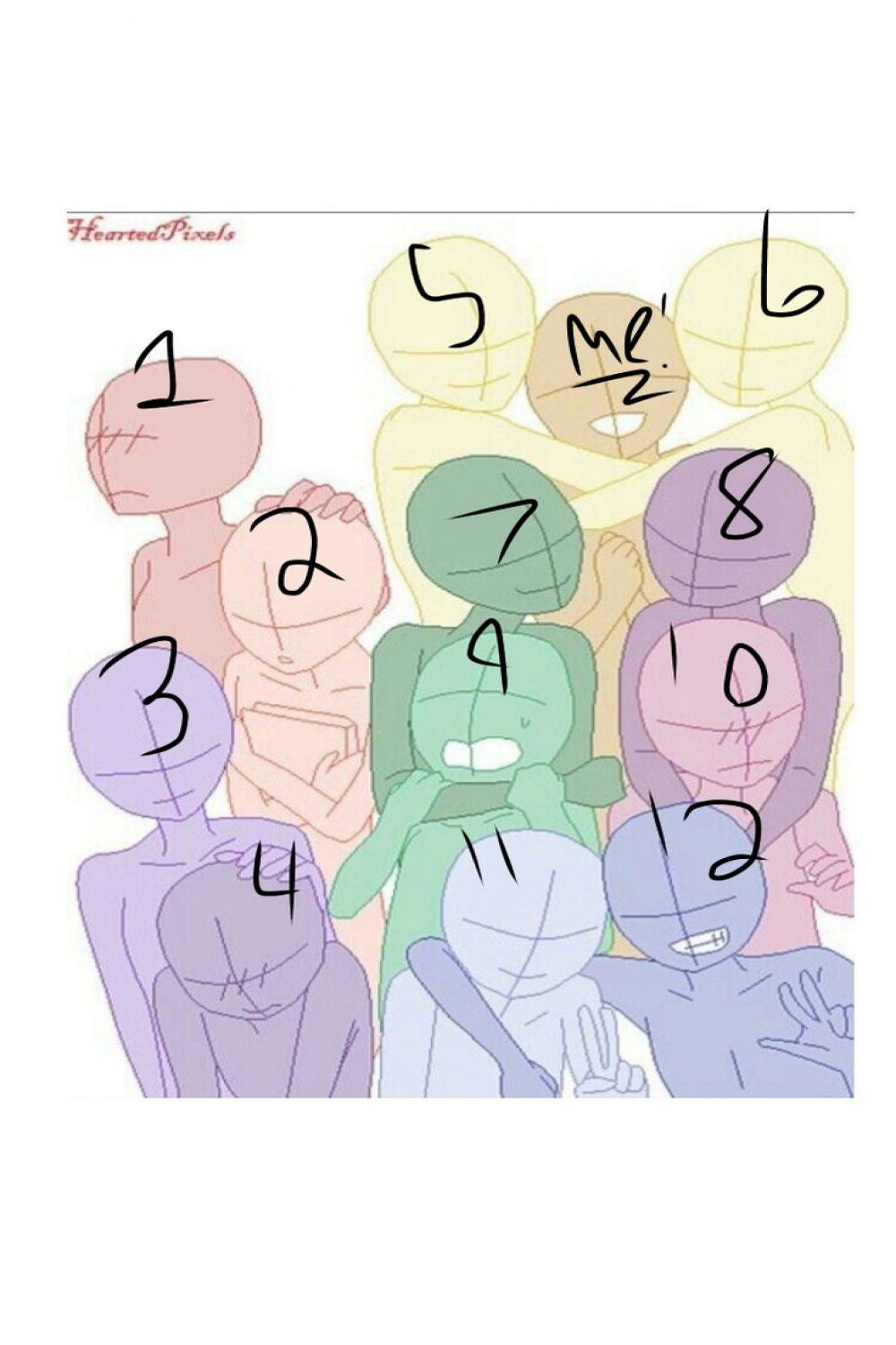Draw the squad!   people base drawing, Drawings of friends