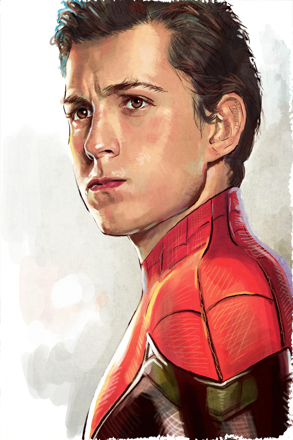 Draw Tom Holland (Spider-Man) by DrawHopeTV on DeviantArt