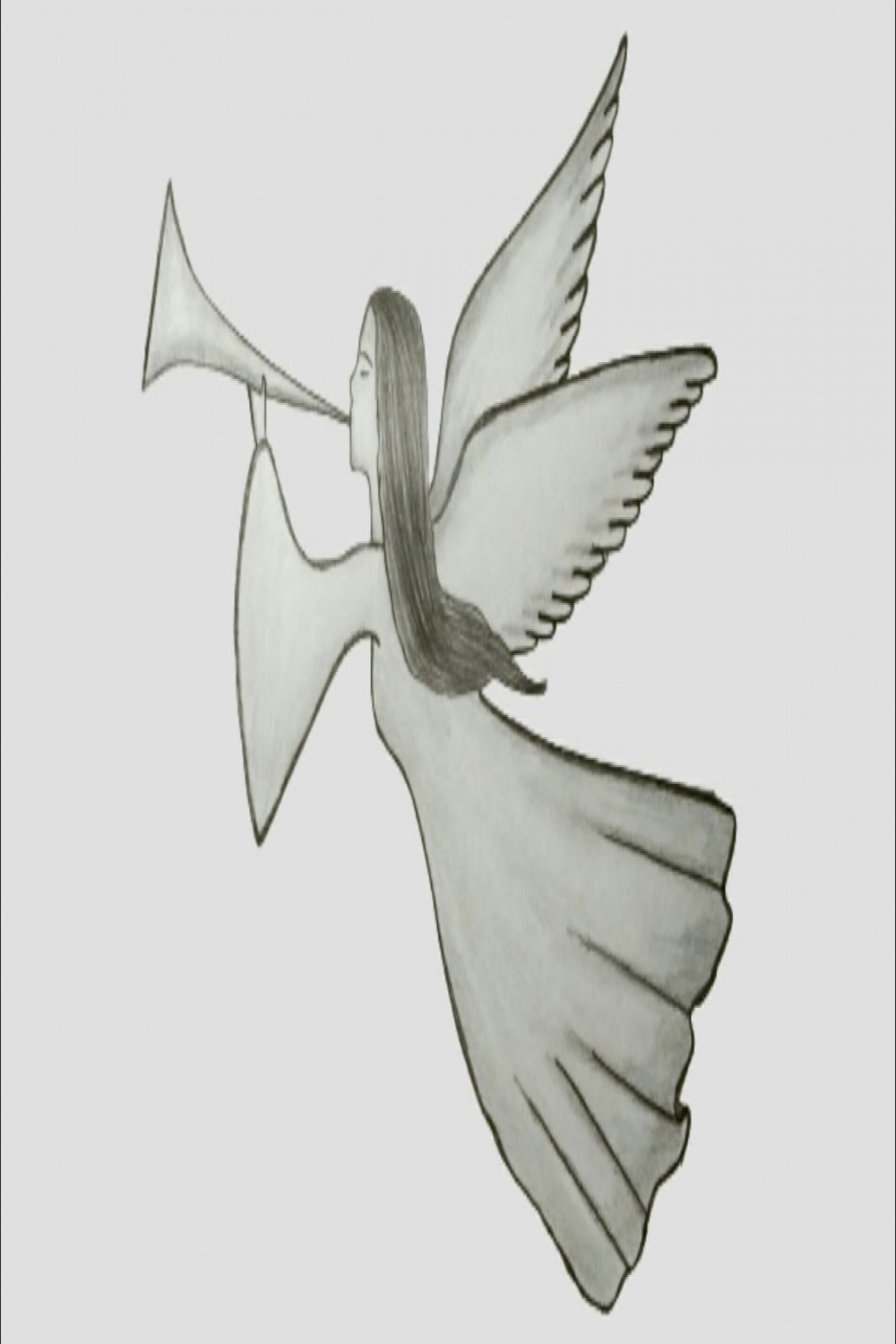 Drawing An Angel  Christmas Angel Drawing  Easy Pencil Drawing Tutorial   Draw It Yourself