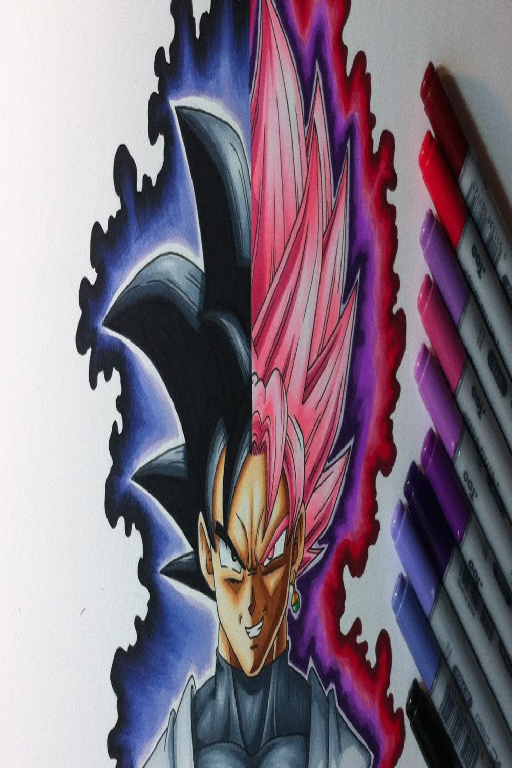 Drawing Black Goku - Black Goku SSJ Rose