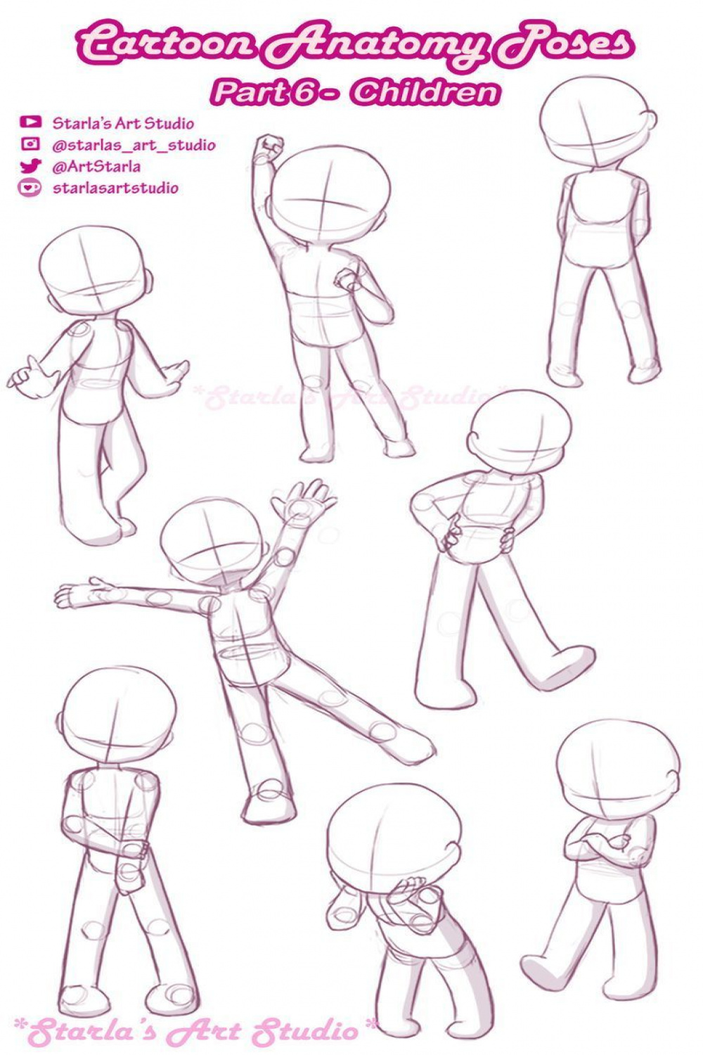 Drawing Cartoon Child Poses ~ Starla