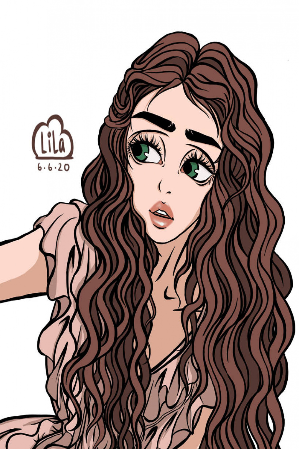 Drawing #: Curly hair by Cloudlila on DeviantArt
