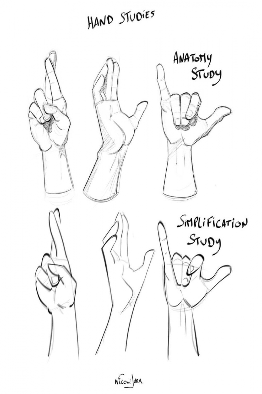 Drawing hands is sometimes not easy