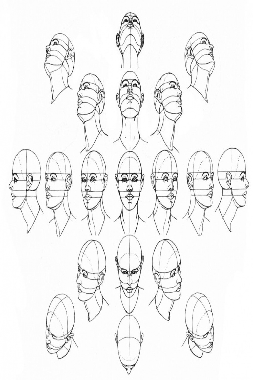 Drawing Of Different Faces Drawing Face In Different Angles How To