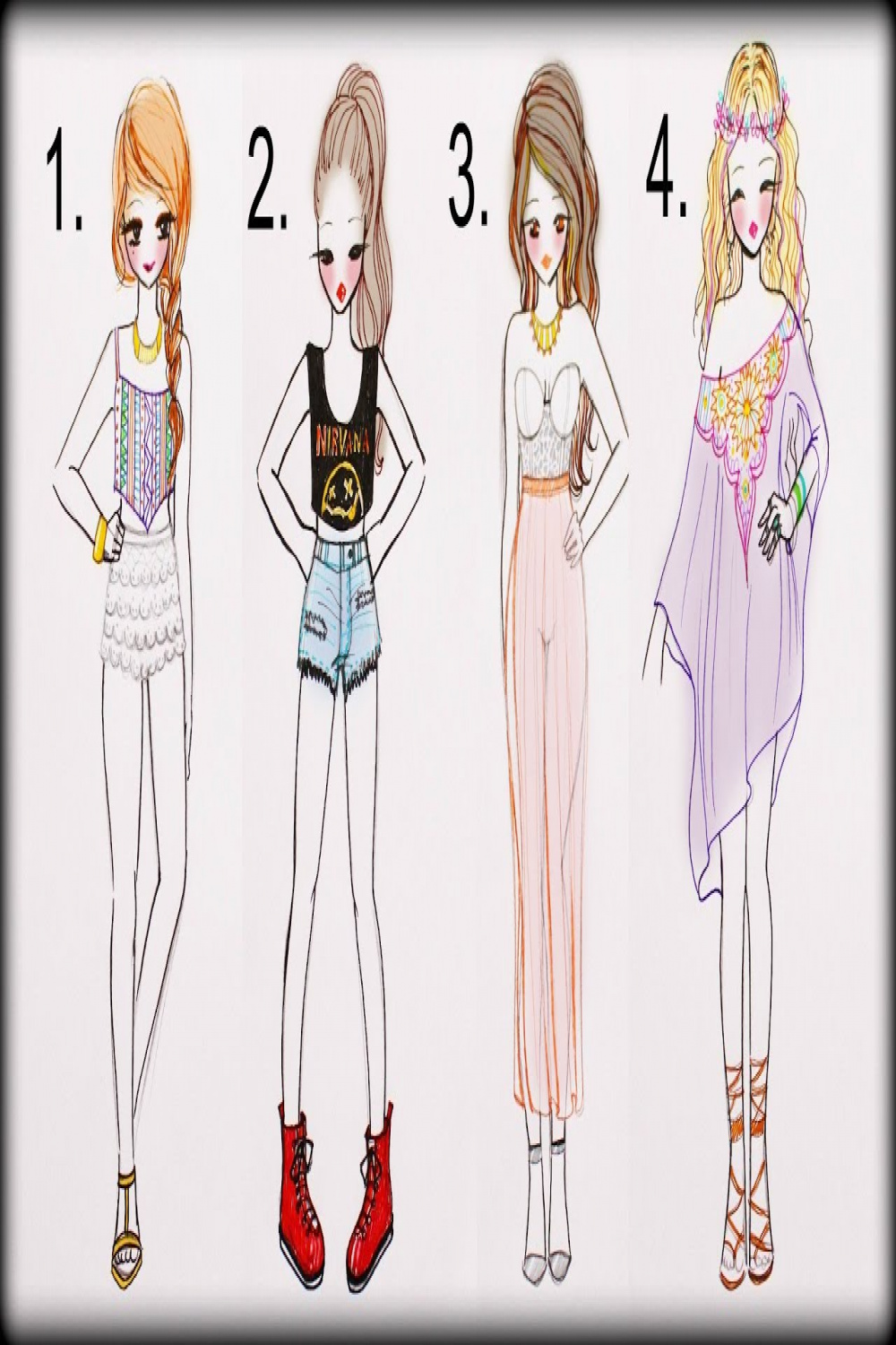 ❤ Drawing Tutorial - How to draw  Summer Outfits ❤