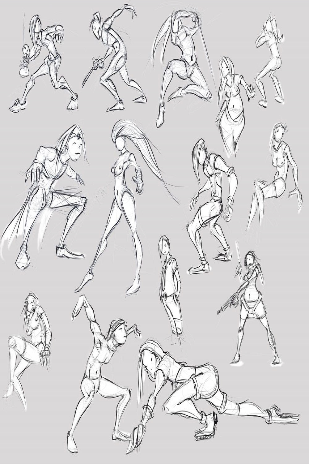 Dynamic poses II  Dynamic poses, Art reference poses, Sketch poses
