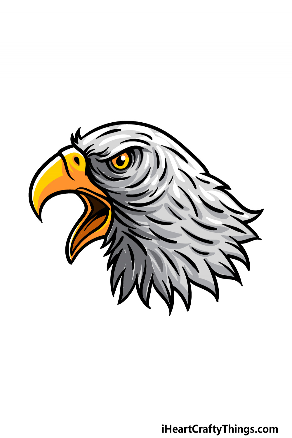 Eagle Head Drawing - How To Draw An Eagle Head Step By Step