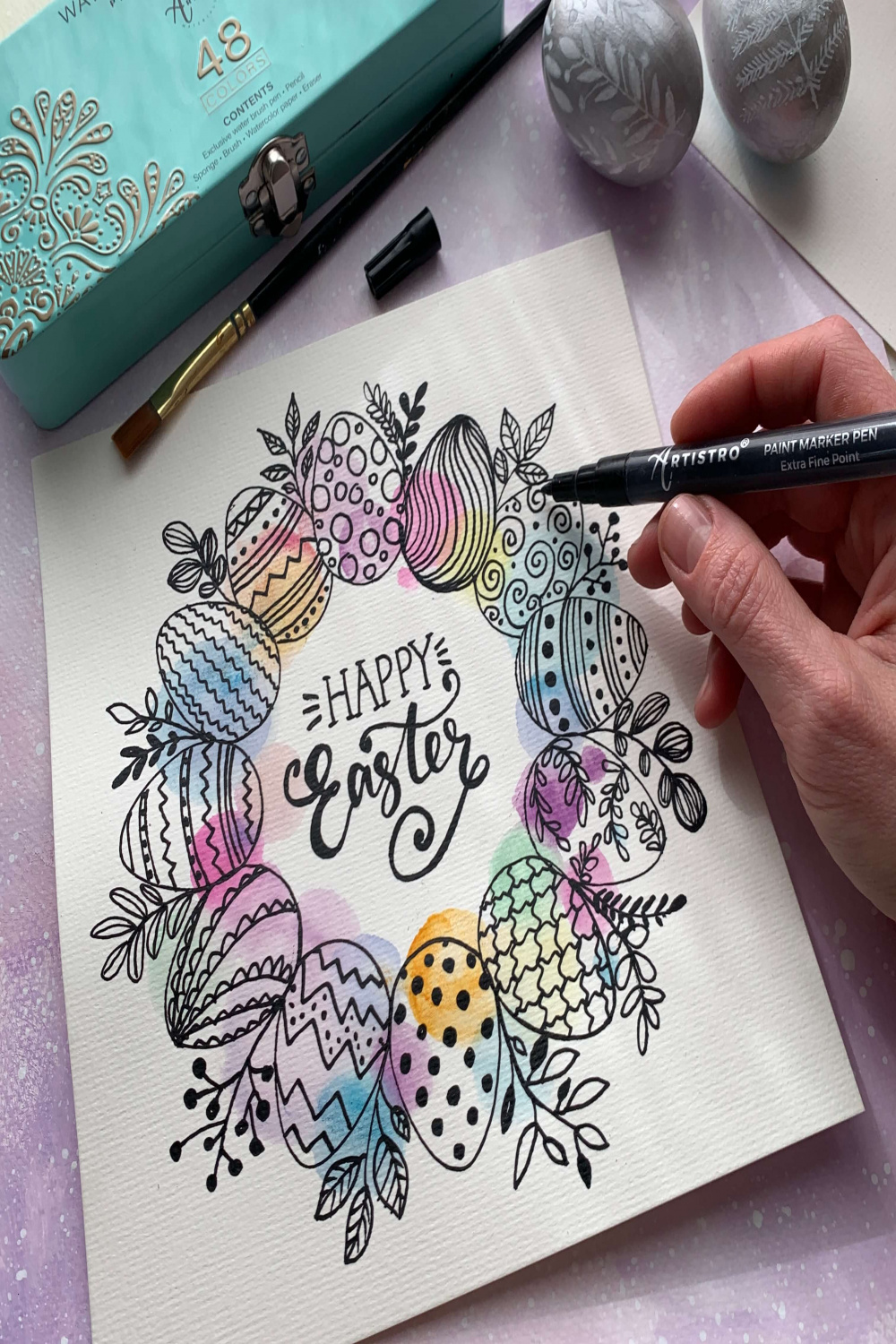 Easter Painting Ideas:  Cute Easter Paintings & Easter Drawing Ideas