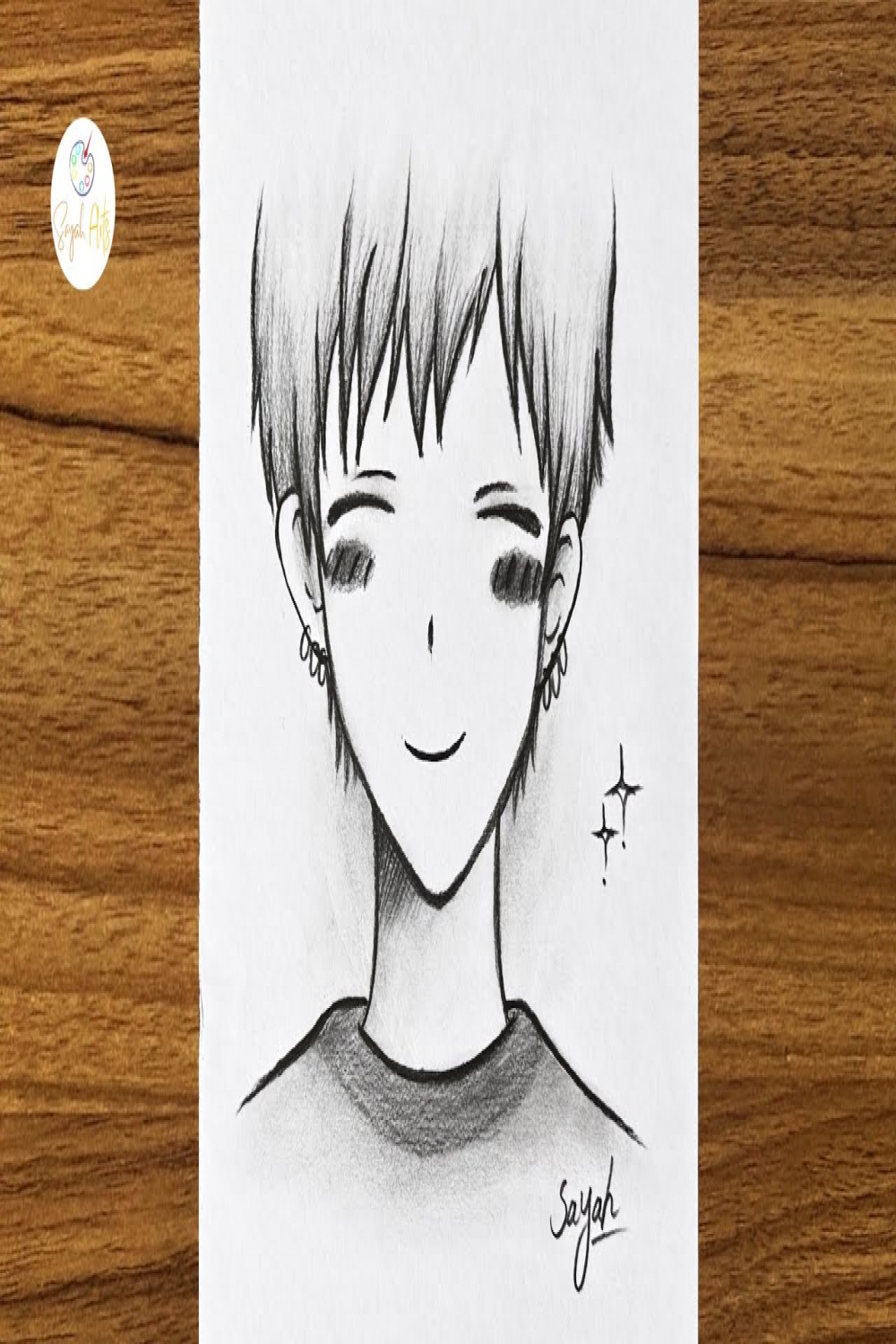 Easy anime drawing  How to draw anime boy step by step  Easy drawing  for beginners