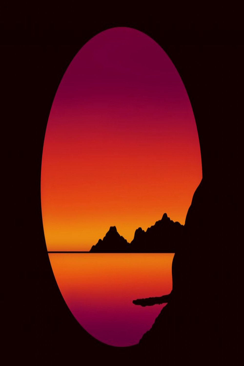 Easy Drawing tutorial for Procreate - Drawing a tropical sunset