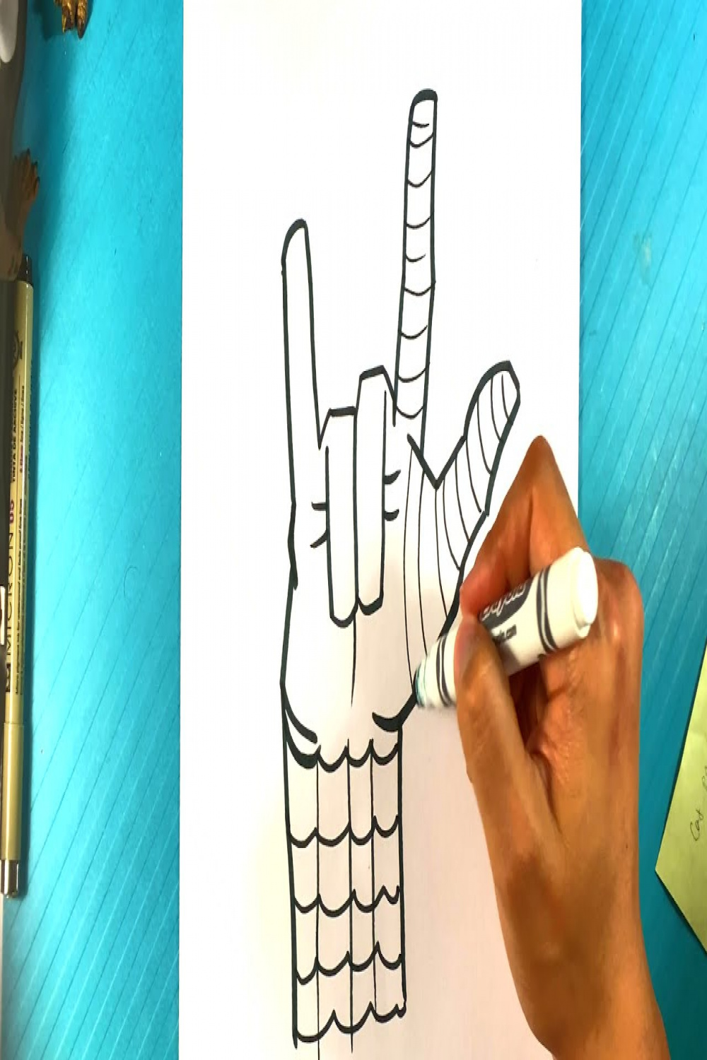 EASY How to Draw SPIDER-MAN HAND