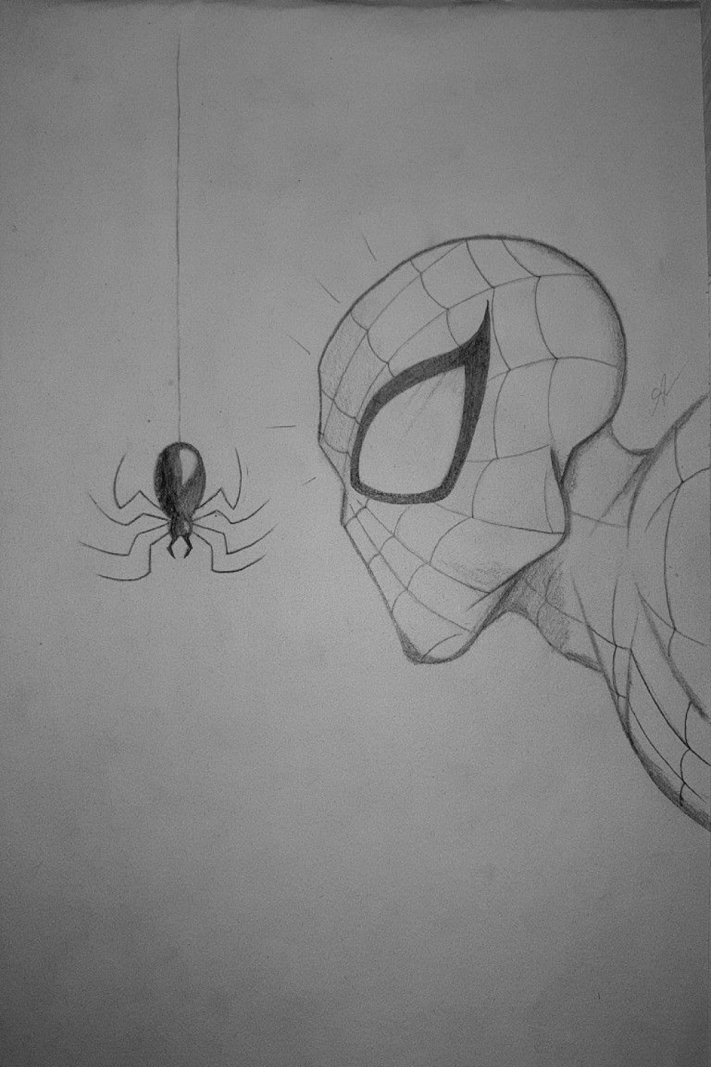 Easy Spiderman pencil drawing ✏ (Not my idea!)  Dessins marvel