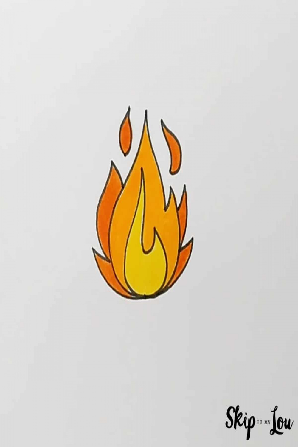 Easy Step Guide on How to Draw a Fire  Skip To My Lou